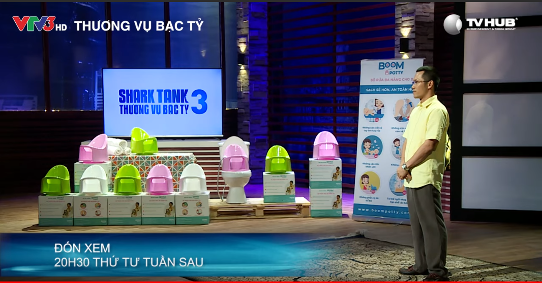 start up bô vệ sinh Boom Potty trên Shark Tank Việt Nam