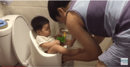 Đánh giá bô vệ sinh cho bé Boompotty-mẹ Daisy Nguyễn