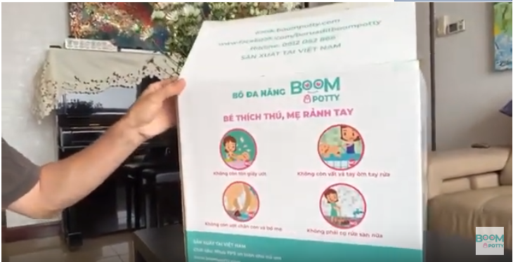Mở hộp bô Boom Potty